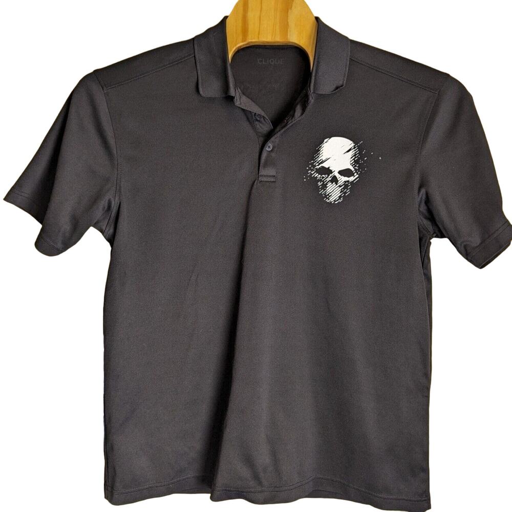 Clique Tom Clancy's Ghost Recon Breakpoint Mens Black Polo Size Large - Preowned